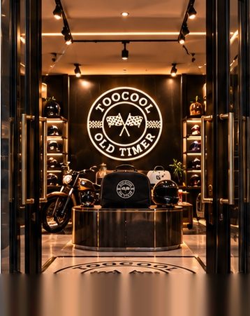 Logo TOOCOOL OLD TIMER sacs à casque moto